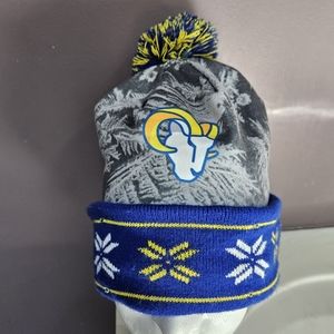 LA Rams Big Logo Light Up Printed Beanie Hat